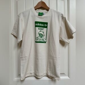Adidas x Disney Kermit The Frog It Ain’t Easy Being Green Organic Cotton Tee. XS